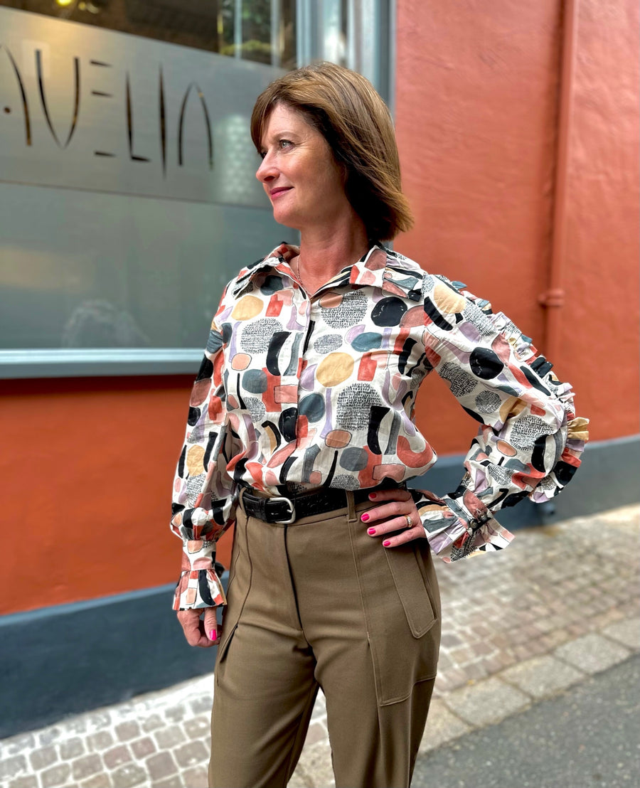 Dea Kudibal mimi shirt with ruffles - JAVELIN